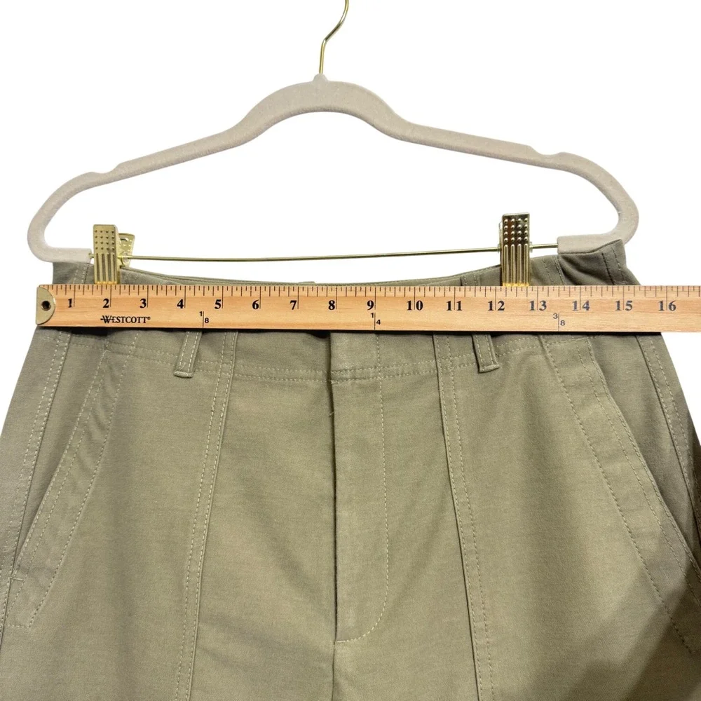 Athleta Skyline High Rise Barrel Leg Pant 12 Olive Branch Green - Picture 8 of 13